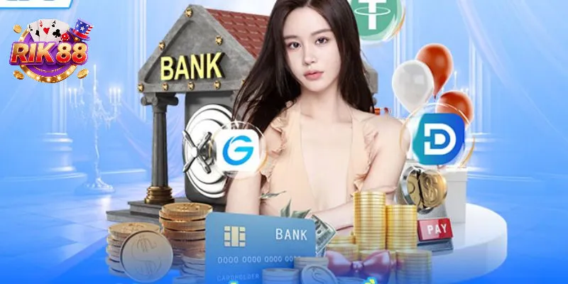 Giao diện nạp tiền bằng thẻ cào Rik88